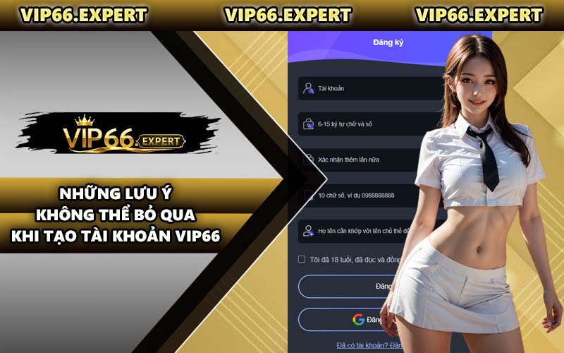 Những Lưu Ý Không Thể Bỏ Qua Khi Tạo Tài Khoản VIP66